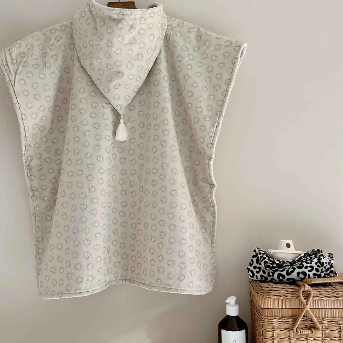 Rose in April Poncho de bain - Pepito Dotted heart Discount