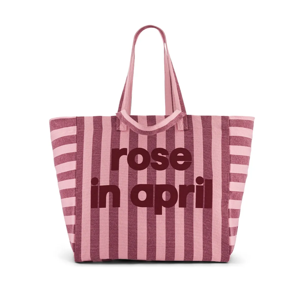 Rose in April Sac cabas - Elisa Rayures Bordeaux / Bubble pink - Edition limitée RayuresNeonpink Fashion