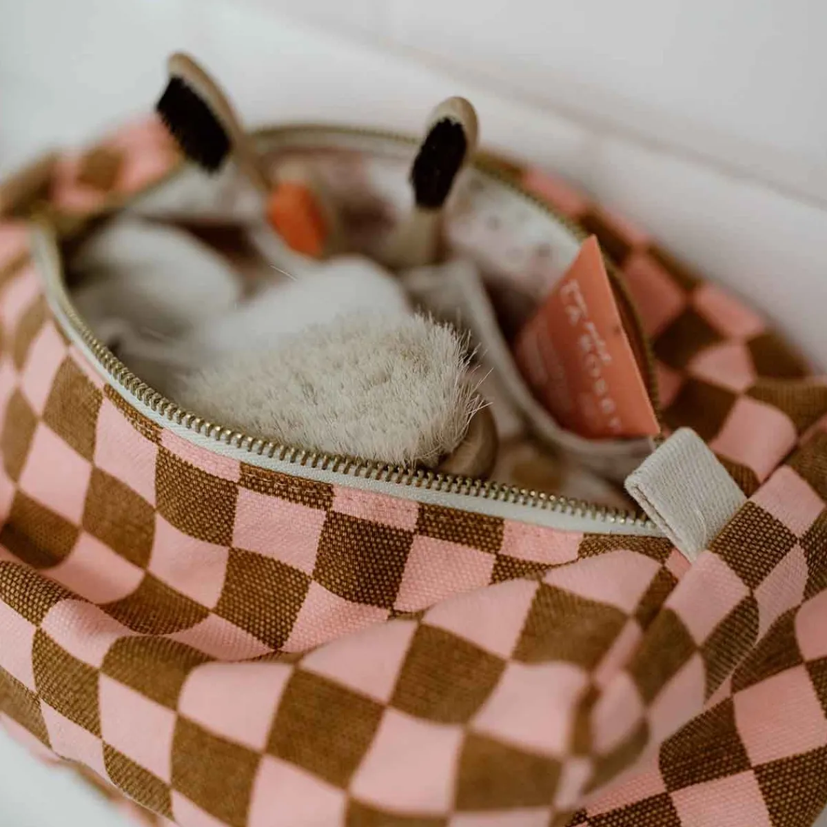 Rose in April Trousse de toilette - Vic Damier Strawberry Caramel Clearance